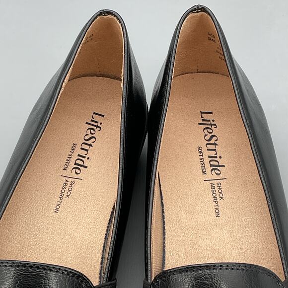 NEW Lifestride Women’s Isabelle Slip on Loafers Black Size 7.5W - Picture 6 of 10